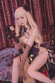 Sœur Ono w "Golden Lotus Cheongsam" [COSPLAY Beauty]